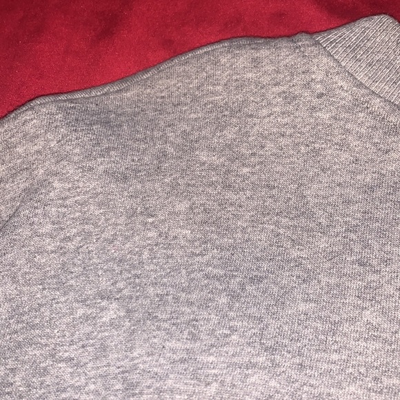 Ann-Sofie Back Grey Crew Sweater with White Attached Logo Square Size Small - Picture 8 of 8
